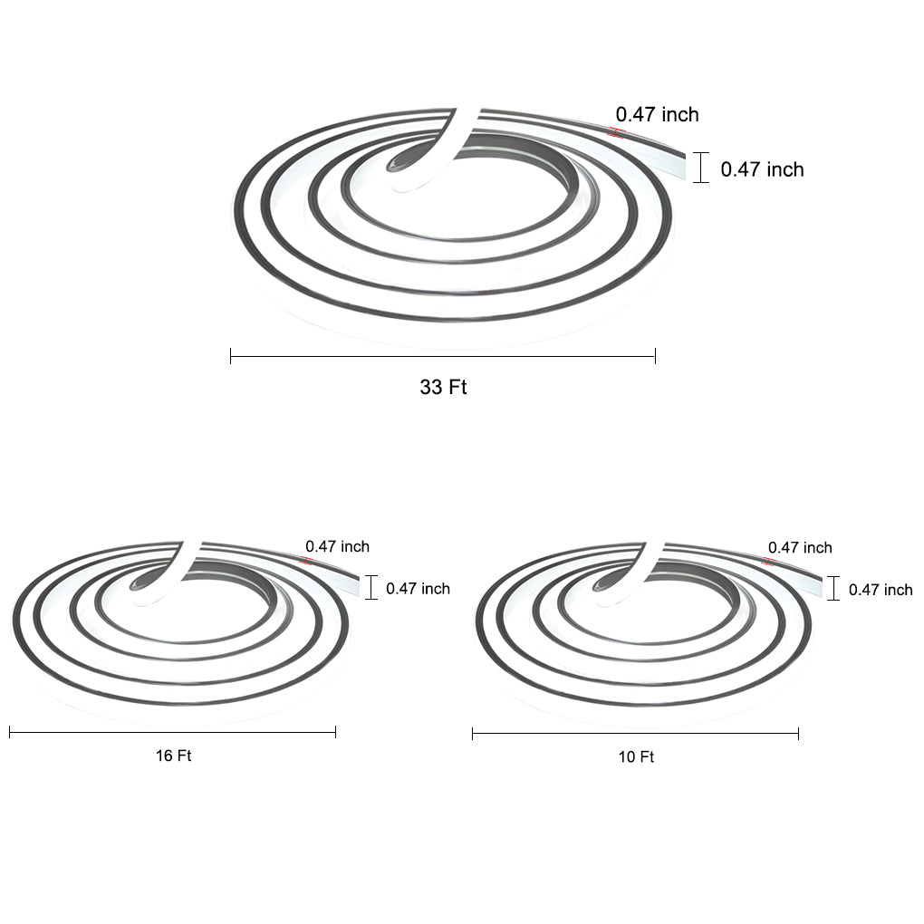 24V Waterproof Recessed Silicone Side Emitting Flat Led Strip Lights For Step And Deck Lighting