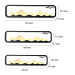Rectangular Mountain Scenery Utdoor Wall Lamp Li002411