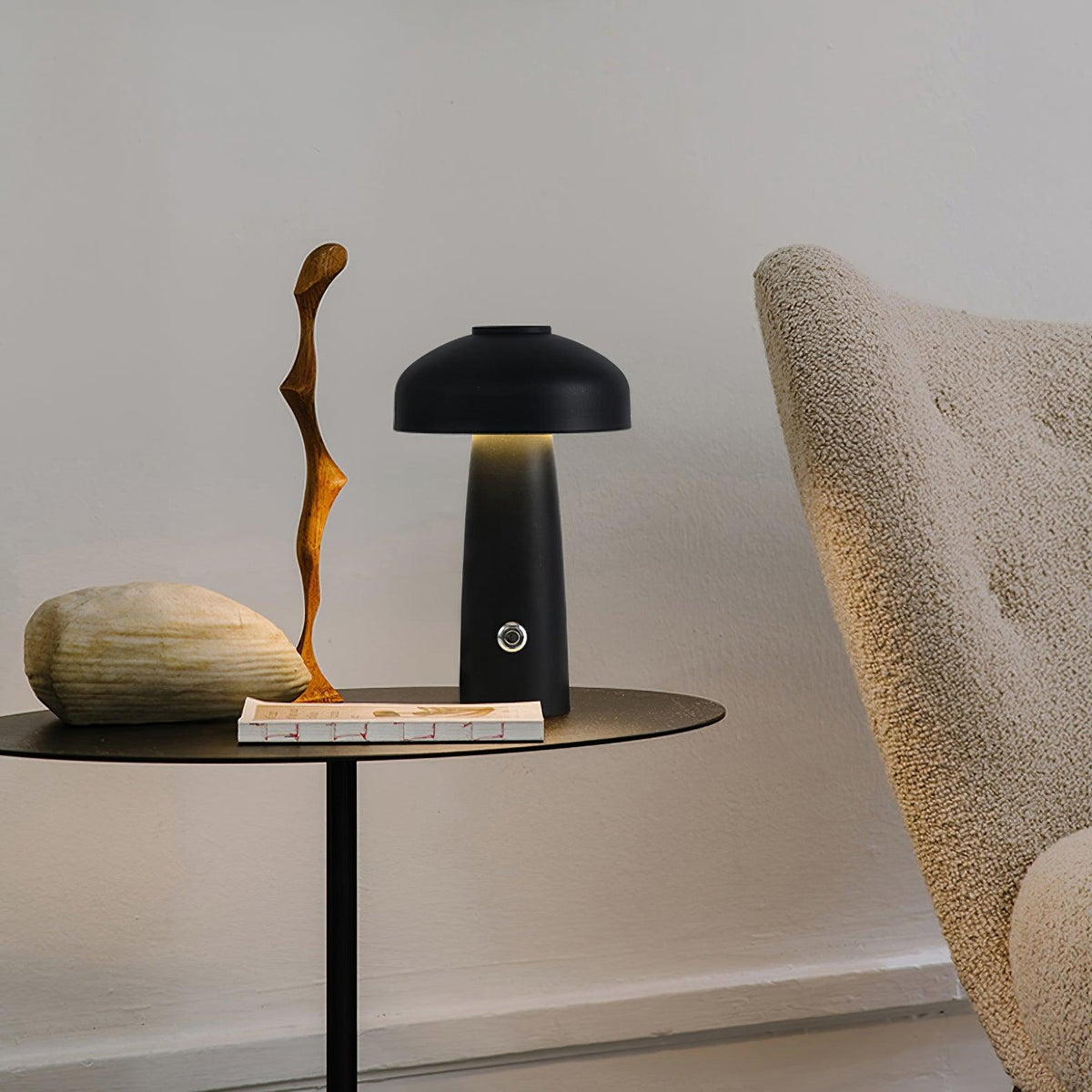 Leon Mushroom Built In Battery Table Lamp