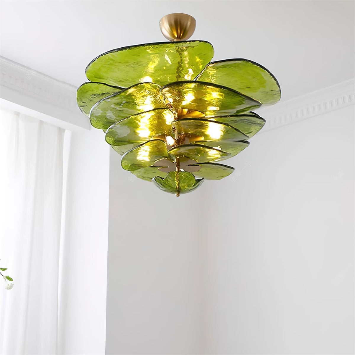 lotus-leaf-layered-glass-chandelier