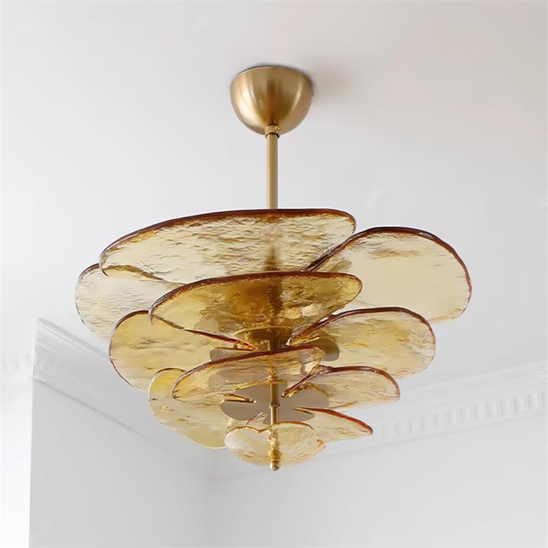 lotus-leaf-layered-glass-chandelier