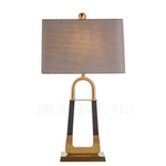 Artisan Leather-Textured Desk Lamp