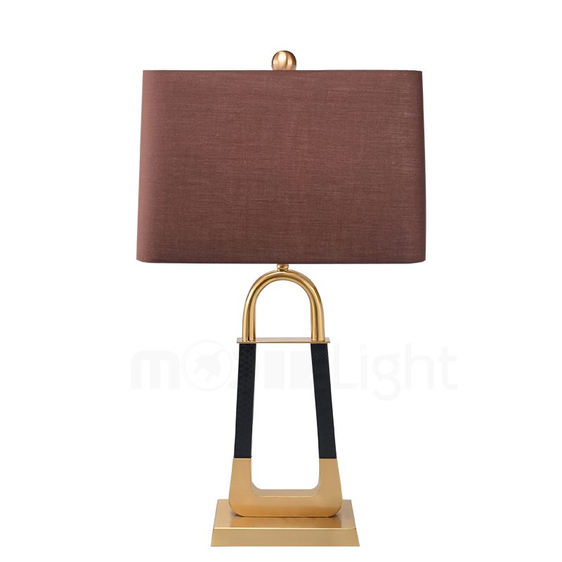 Artisan Leather-Textured Desk Lamp