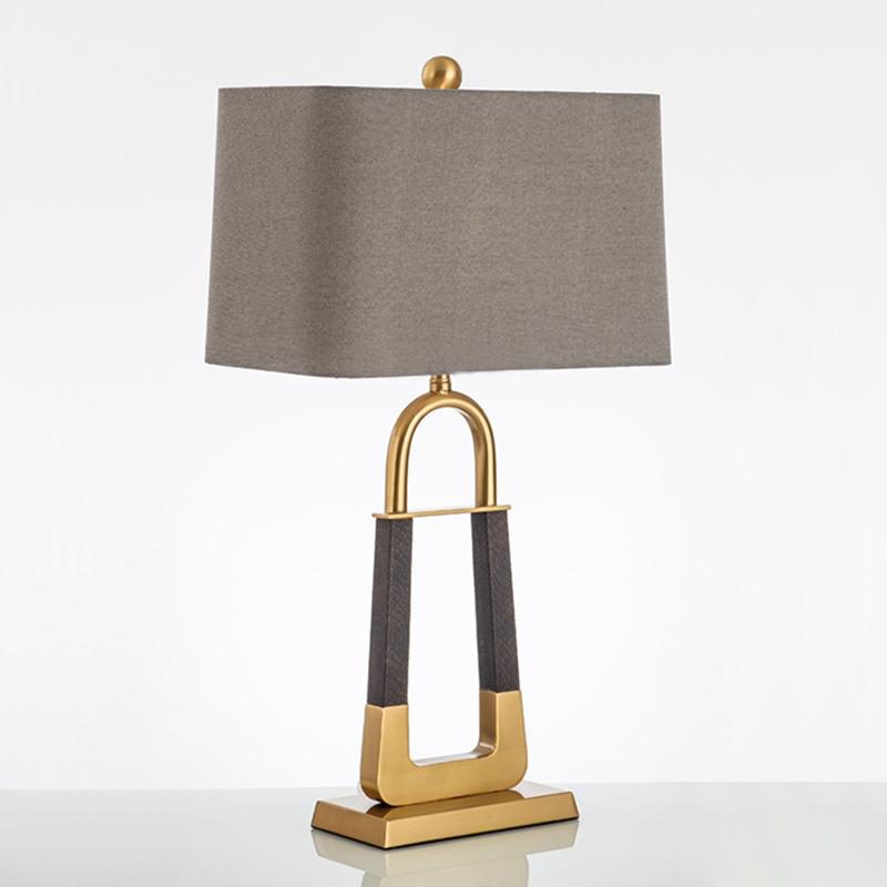 Artisan Leather-Textured Desk Lamp