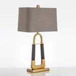 Artisan Leather-Textured Desk Lamp