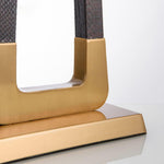 Artisan Leather-Textured Desk Lamp