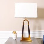 Artisan Leather-Textured Desk Lamp