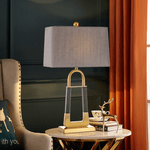 Artisan Leather-Textured Desk Lamp