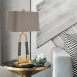 Artisan Leather-Textured Desk Lamp