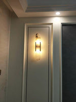 Melange Elongated Alabaster Sconce