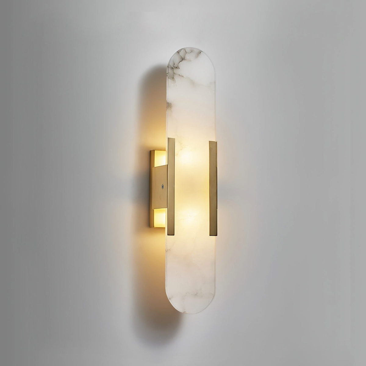 Melange Elongated Alabaster Sconce