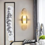 Melange Elongated Alabaster Sconce
