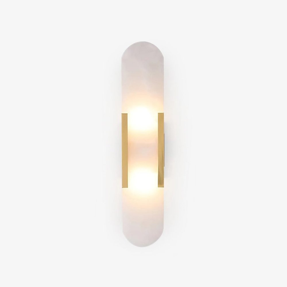 Melange Elongated Alabaster Sconce