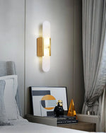 Melange Elongated Alabaster Sconce