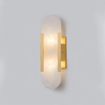 Melange Elongated Alabaster Sconce