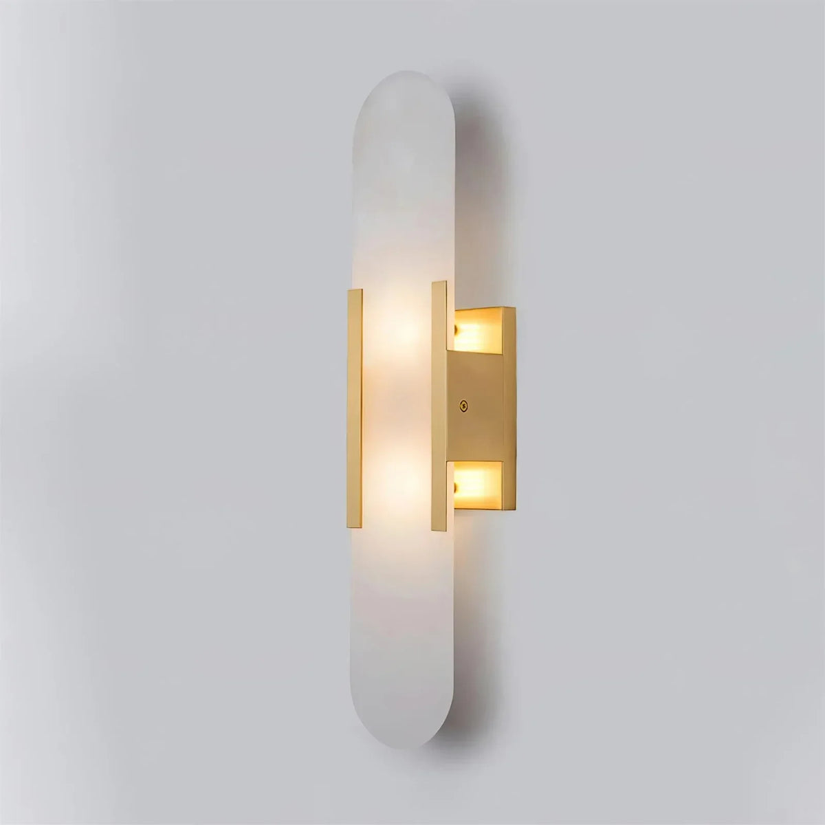 Melange Elongated Alabaster Sconce