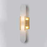 Melange Elongated Alabaster Sconce