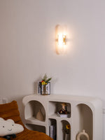 Melange Elongated Alabaster Sconce