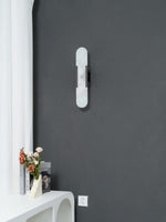 Melange Elongated Alabaster Sconce