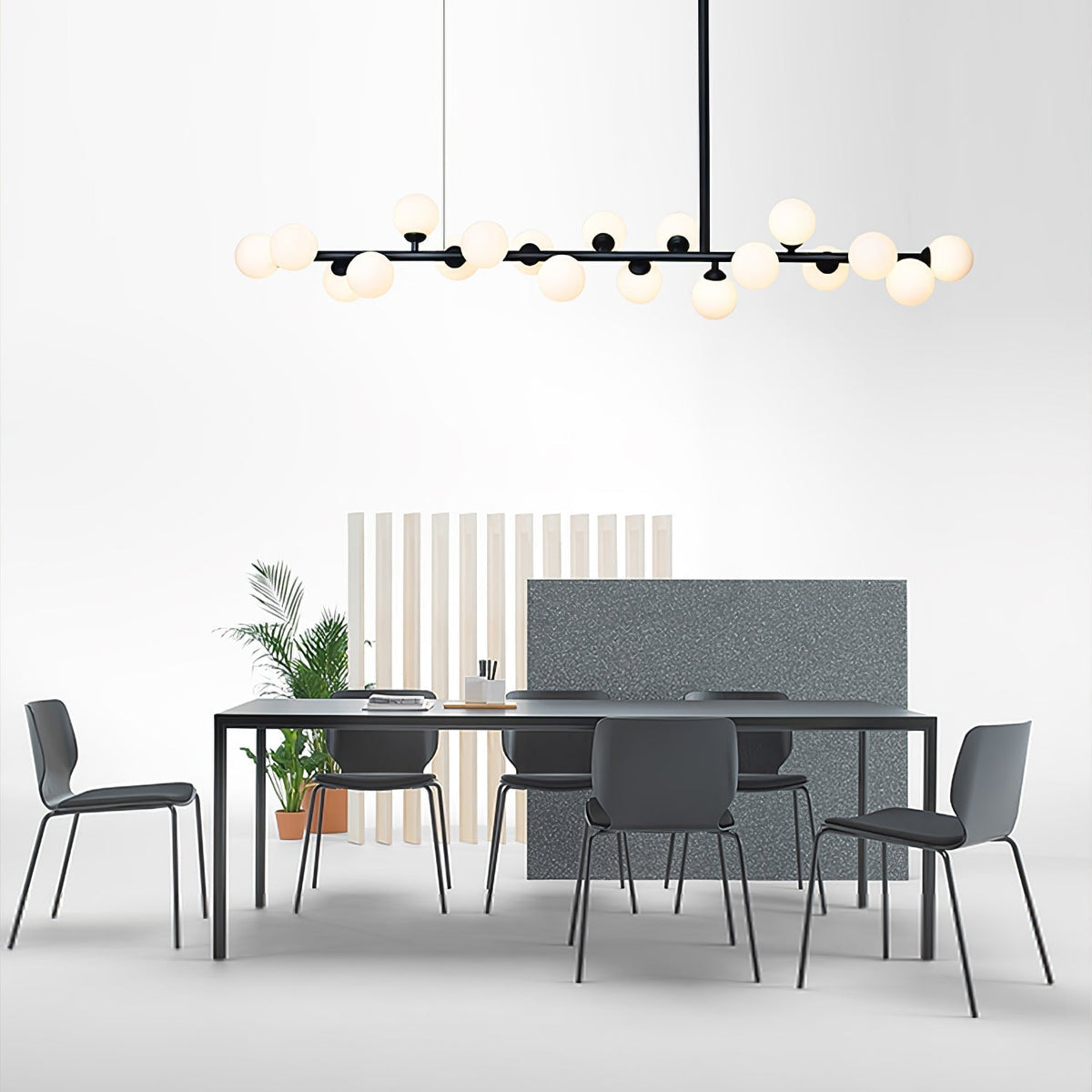 Geometric Linear Ball Pendant Chandelier Ceiling