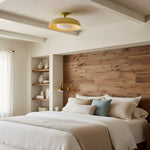 modern-yellow-metal-round-ceiling-light