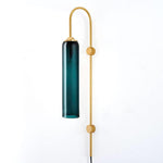 Modern Glass Plug In Wall Lamp