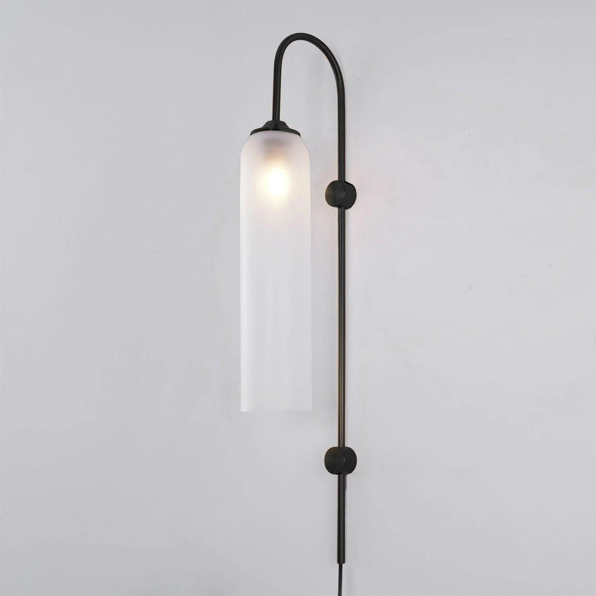 Modern Glass Plug In Wall Lamp
