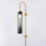 Modern Glass Plug In Wall Lamp