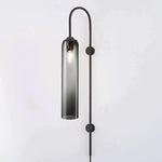 Modern Glass Plug In Wall Lamp