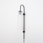 Modern Glass Plug In Wall Lamp