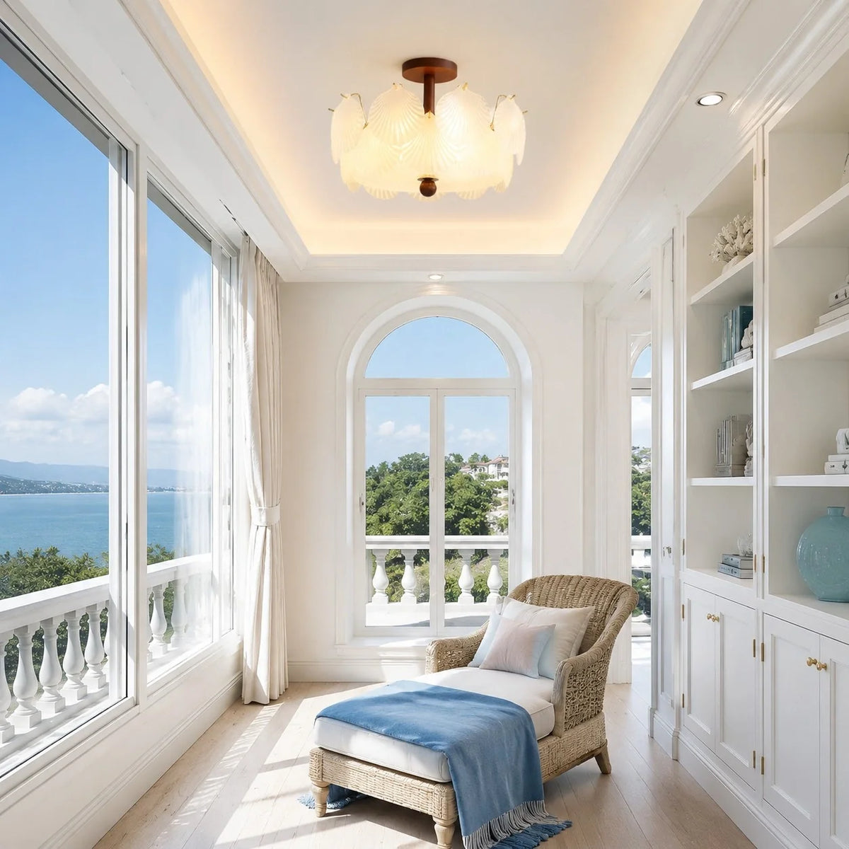 novin-french-vintage-glass-shell-ceiling-light