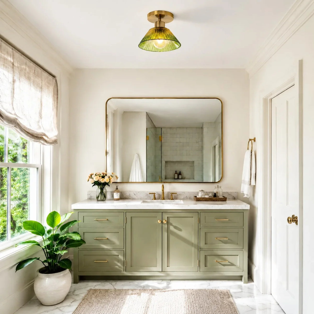 lapis-vintage-green-glass-semi-flush-mount-ceiling-light