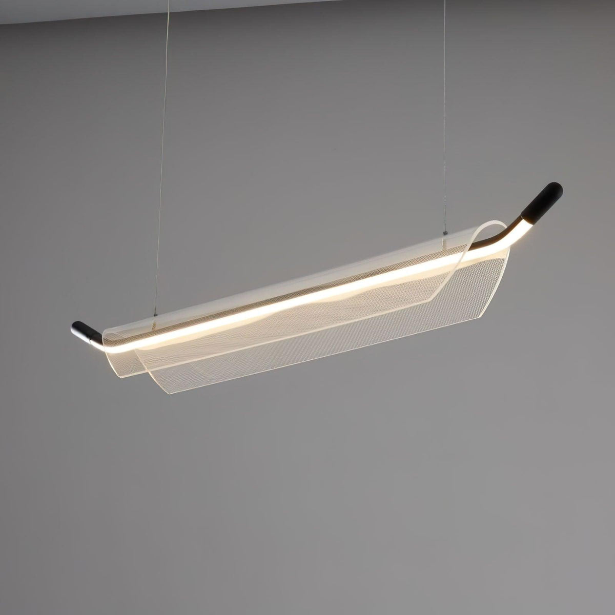 One Word Acrylic Pendant Light