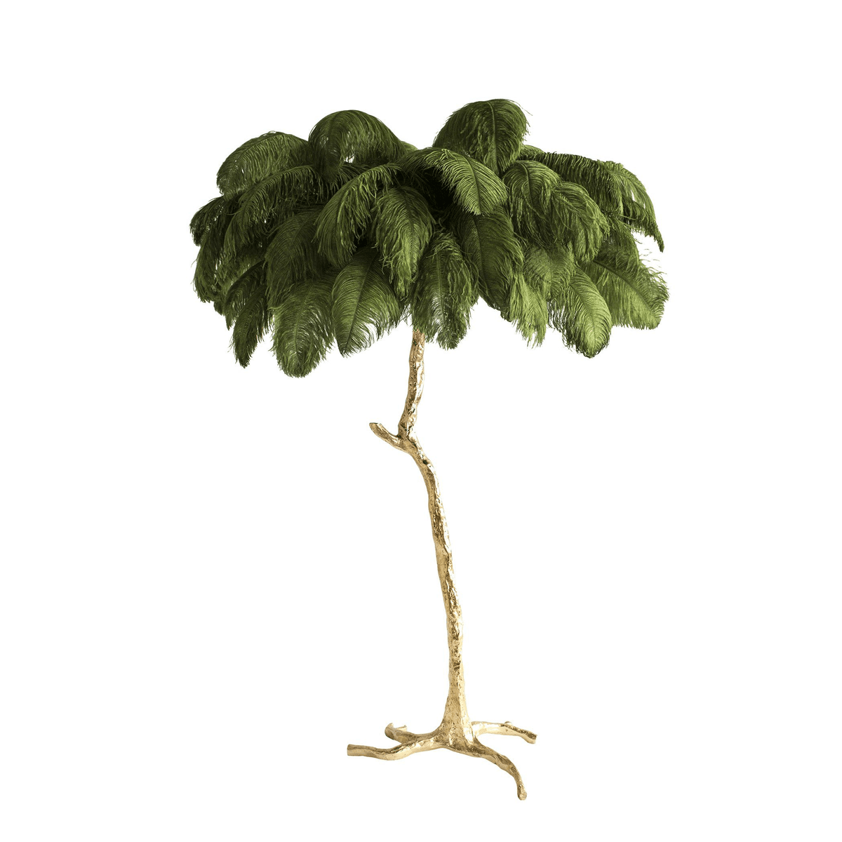 Ostrich Feather Floor Lamp