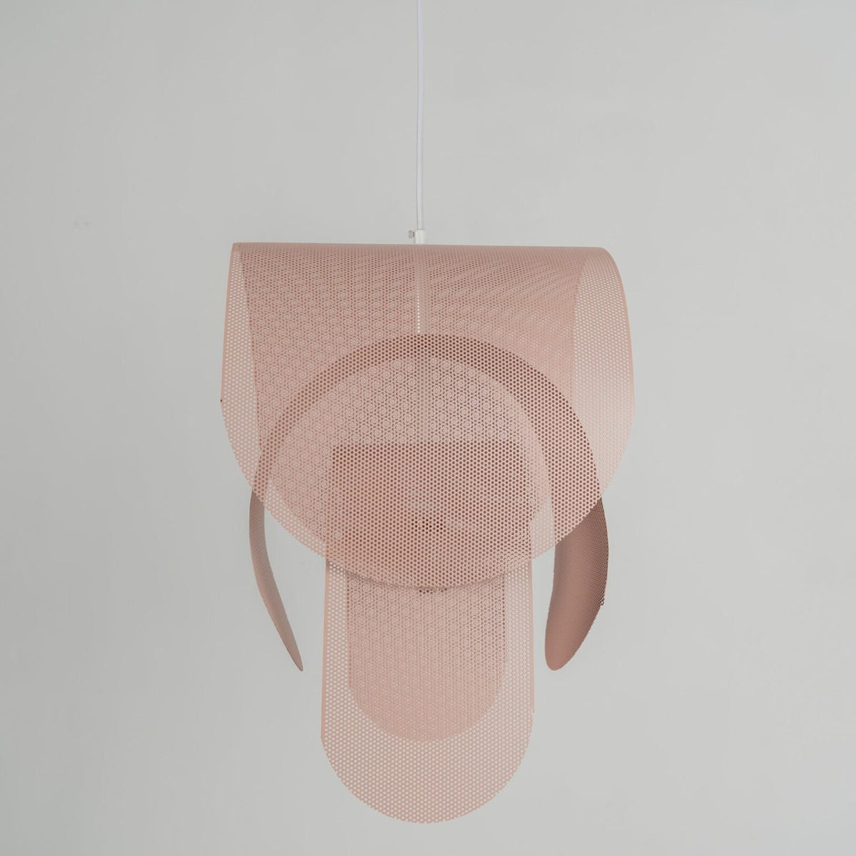 Metal Pendant Lamp with Perforated Shade