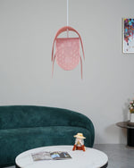 Metal Pendant Lamp with Perforated Shade