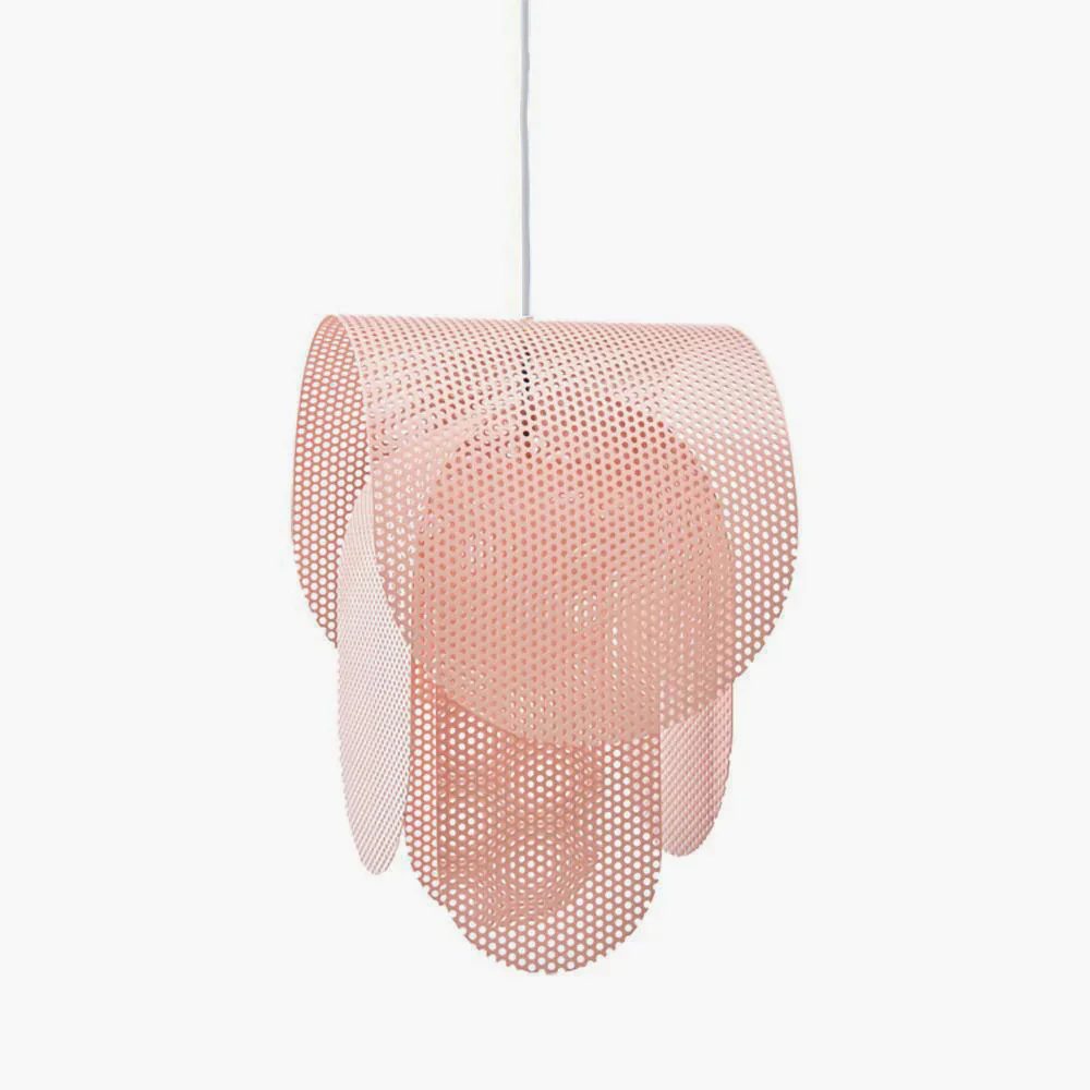 Metal Pendant Lamp with Perforated Shade