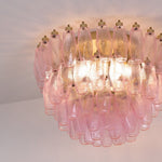 Poliedri Pink Ceiling Light