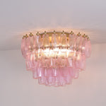 Poliedri Pink Ceiling Light