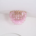 Poliedri Pink Ceiling Light