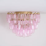 Poliedri Pink Ceiling Light