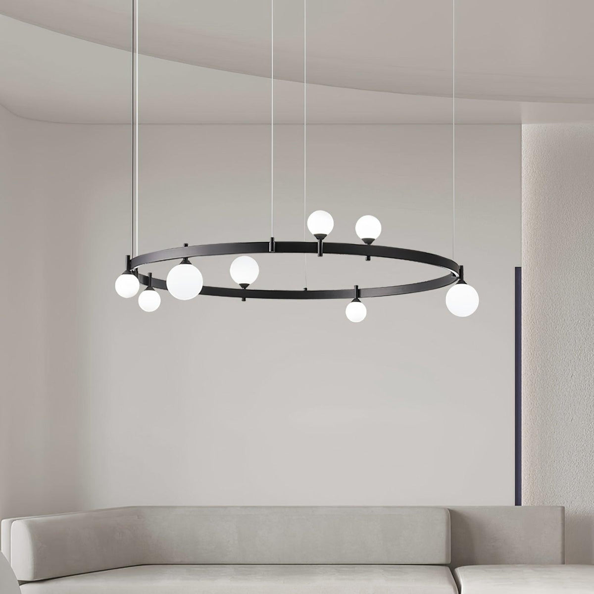 Pomi Round Chandelier Ceiling Light Fixture