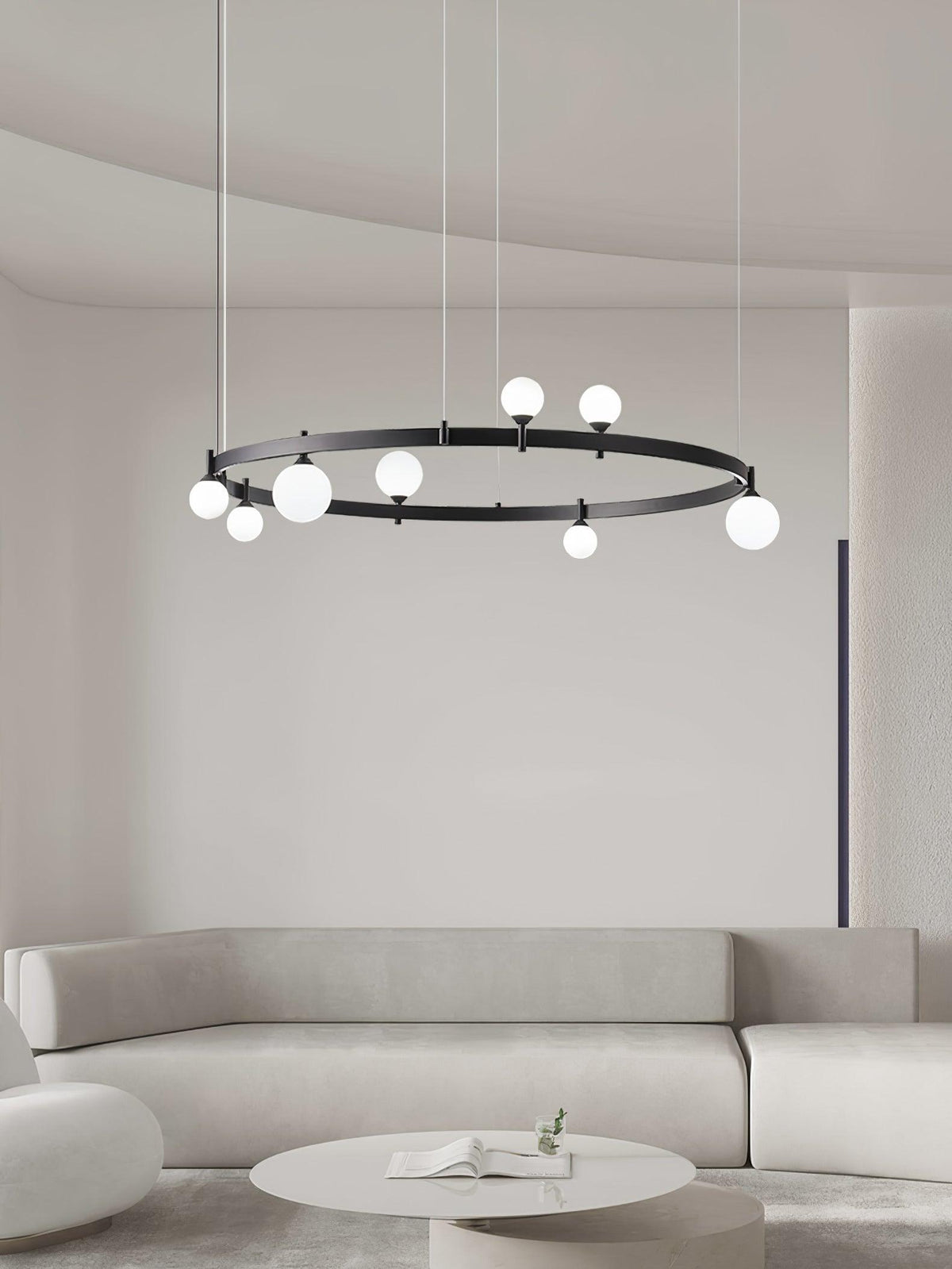 Pomi Round Chandelier Ceiling Light Fixture