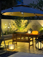 Portable Lantern Outdoor Table Lamp With Solar Panel
