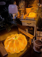 Portable Pumpkin Built In Battery Table Lamp