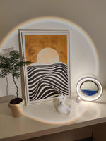 Relaxing Sand Built In Battery Table Lamp