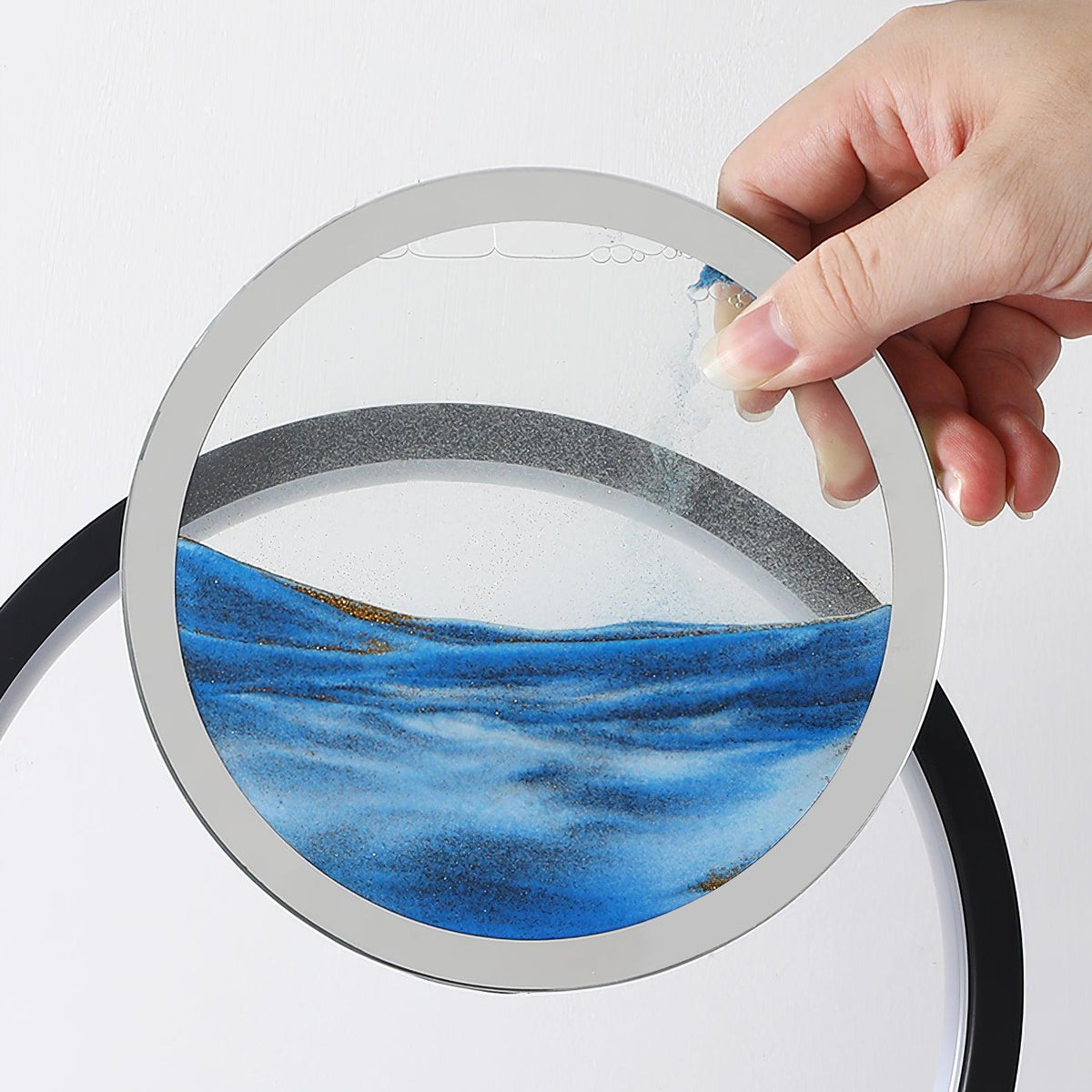 Relaxing Sand Built In Battery Table Lamp