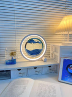 Relaxing Sand Built In Battery Table Lamp