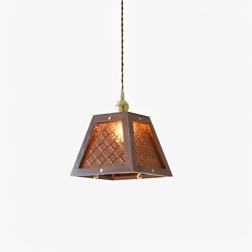retro-floral-pattern-glass-pendant-light