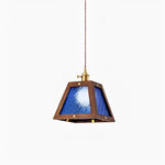 retro-floral-pattern-glass-pendant-light